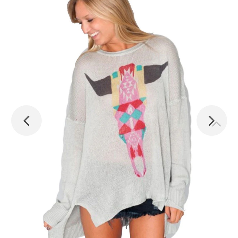 SHOW ME YOUR MUMU BONFIRE SWEATER IN BRIGHT BULL